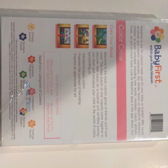 BabyFirst Color Crew: Color Your World DVD VIDEO crayons musical adventure kids - Picture 4 of 4